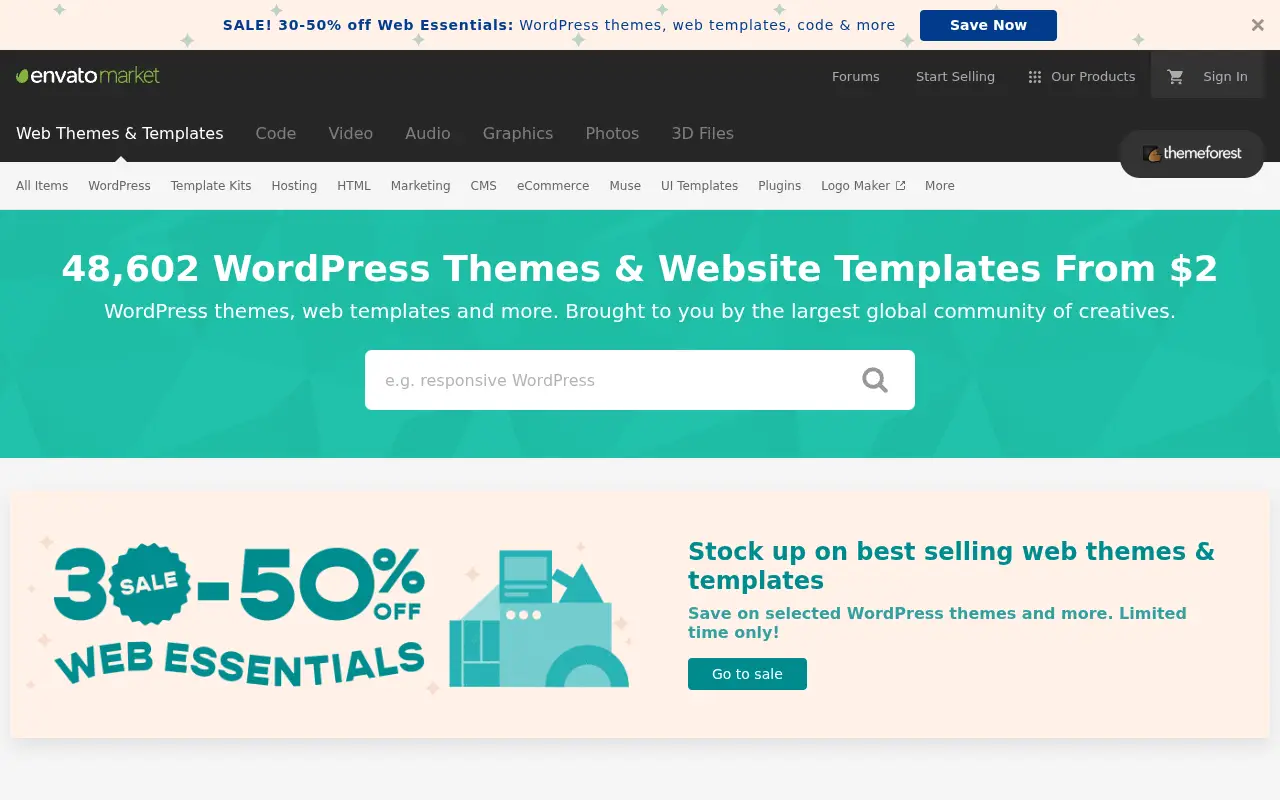 themeforest.net in 2020