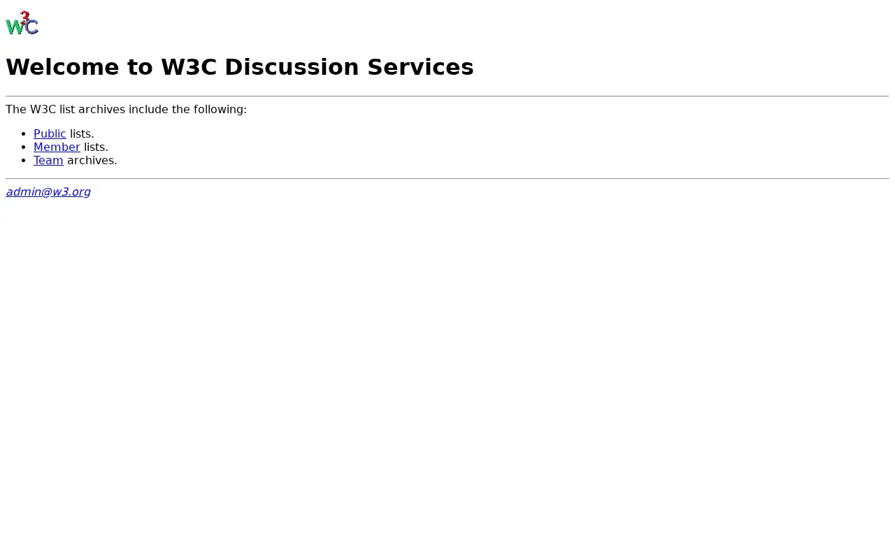w3.org in 1996
