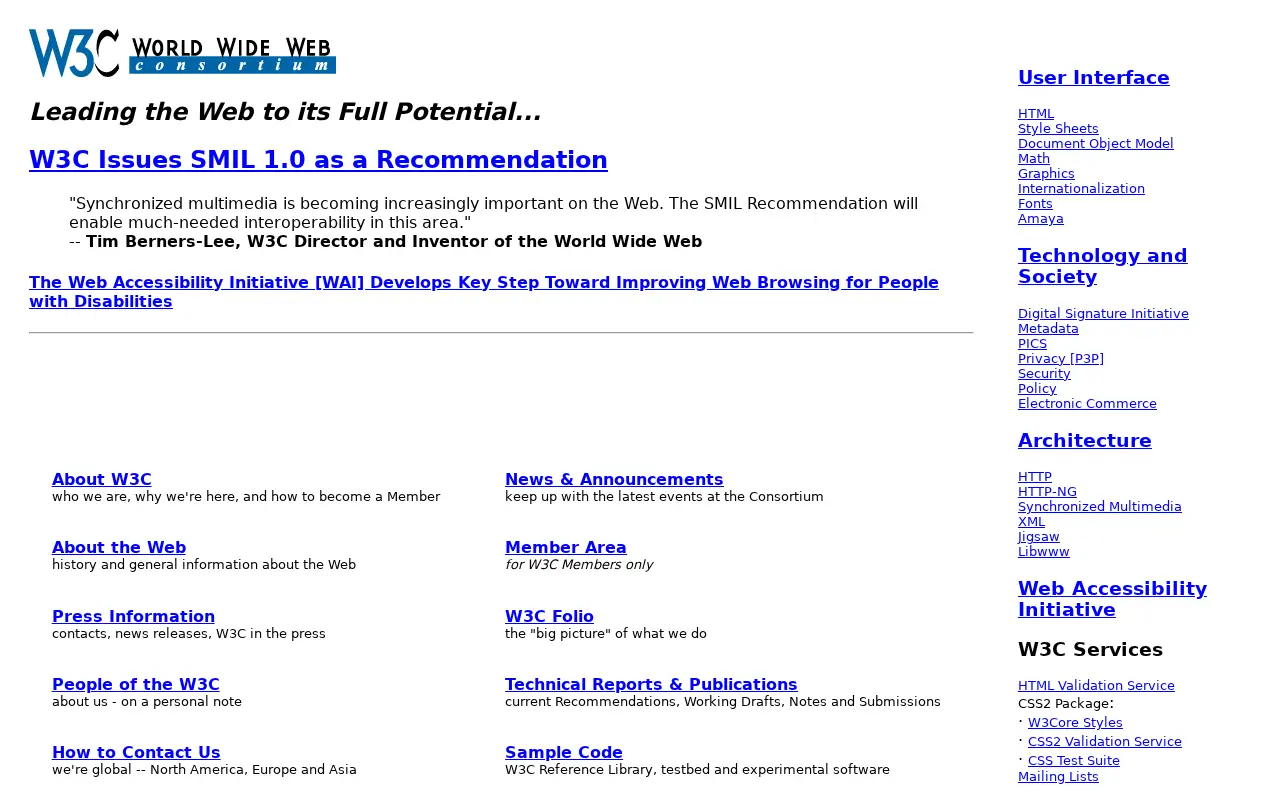 w3.org in 1998