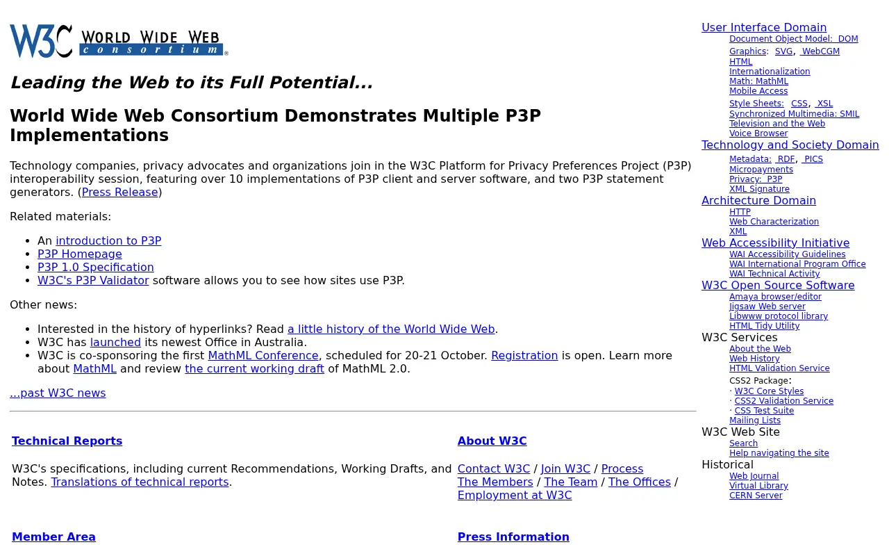 w3.org in 2000