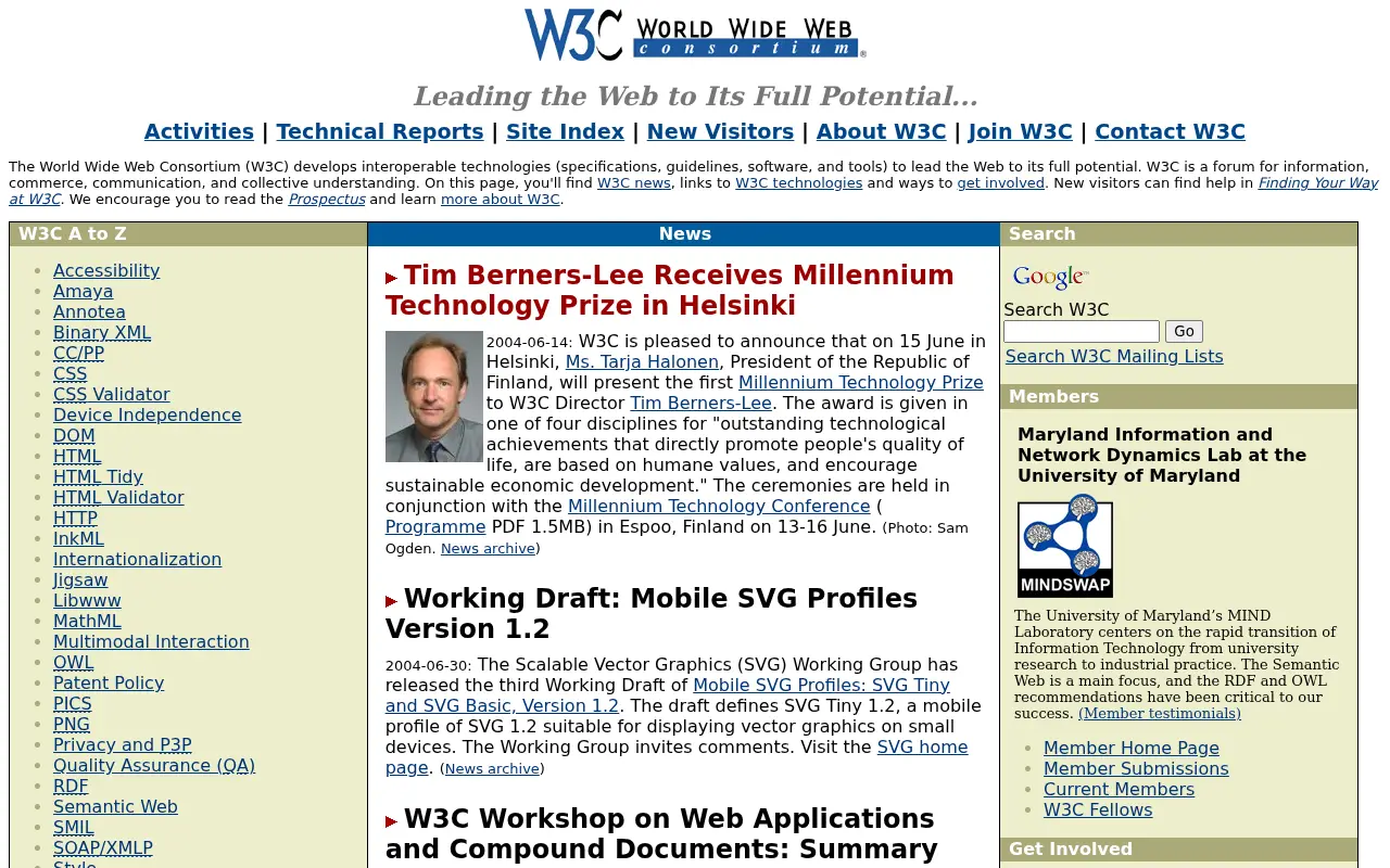 w3.org in 2004