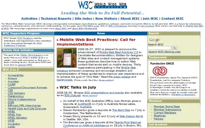 w3.org in 2006