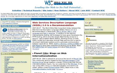 w3.org in 2007