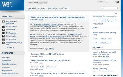 w3.org in 2012