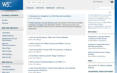 w3.org in 2016
