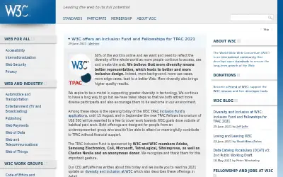 w3.org in 2021
