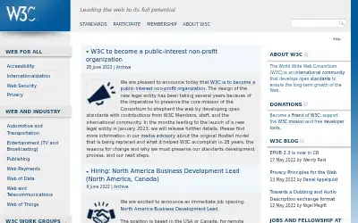 w3.org in 2022