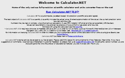 calculator.net in 1998