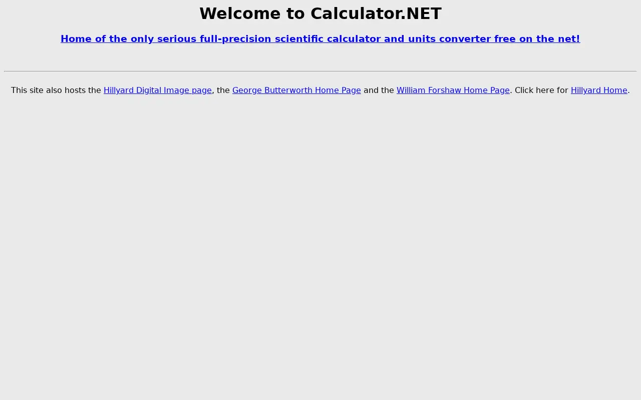 calculator.net in 2001