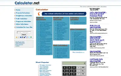 calculator.net in 2009