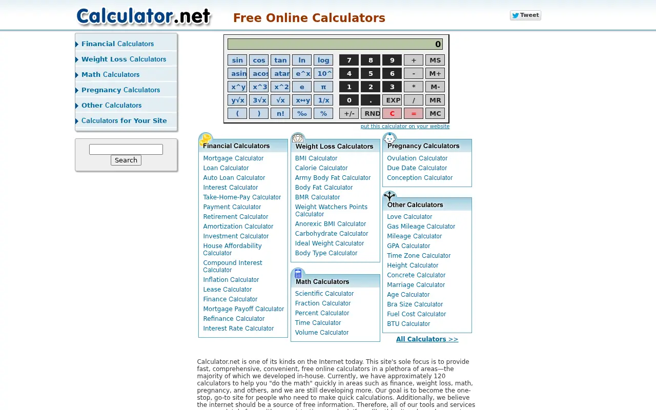 calculator.net in 2014