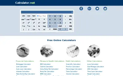 calculator.net in 2018
