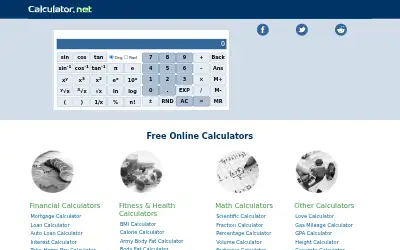 calculator.net in 2019