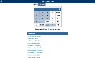 calculator.net in 2021