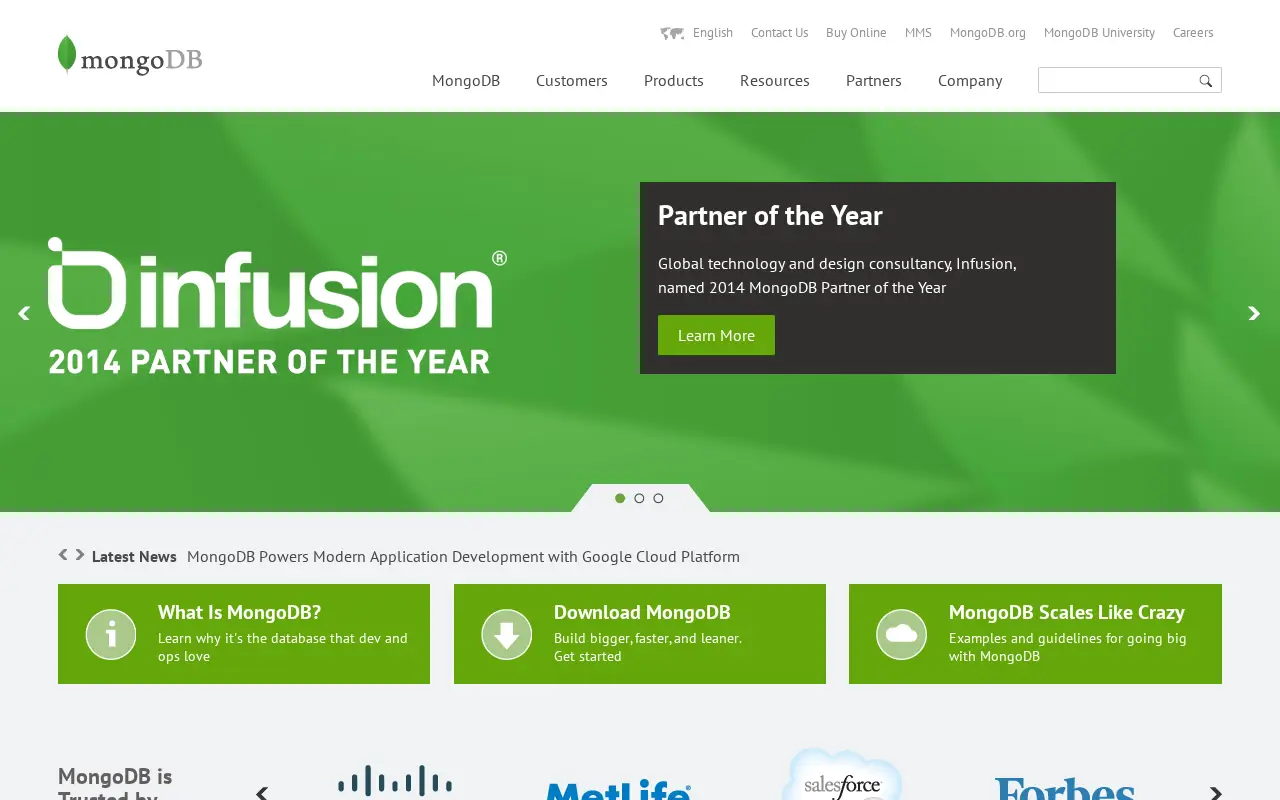 mongodb.com in 2014
