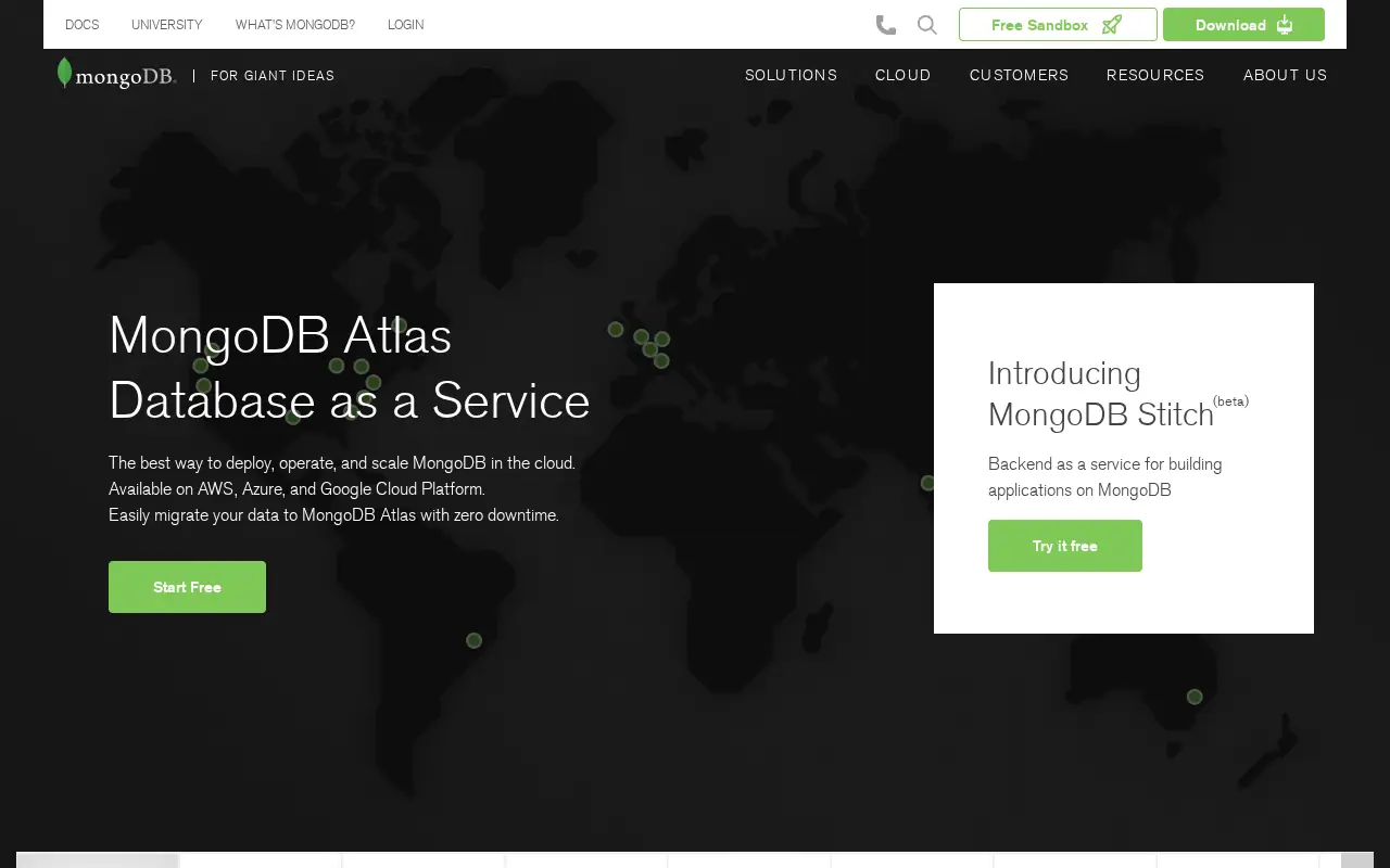 mongodb.com in 2017
