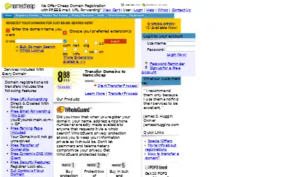 namecheap.com in 2005