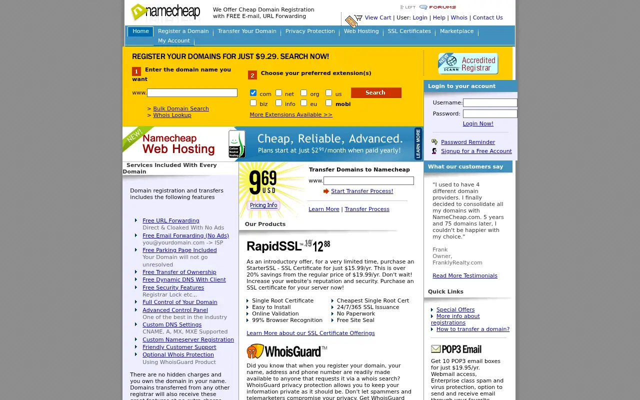 namecheap.com in 2008