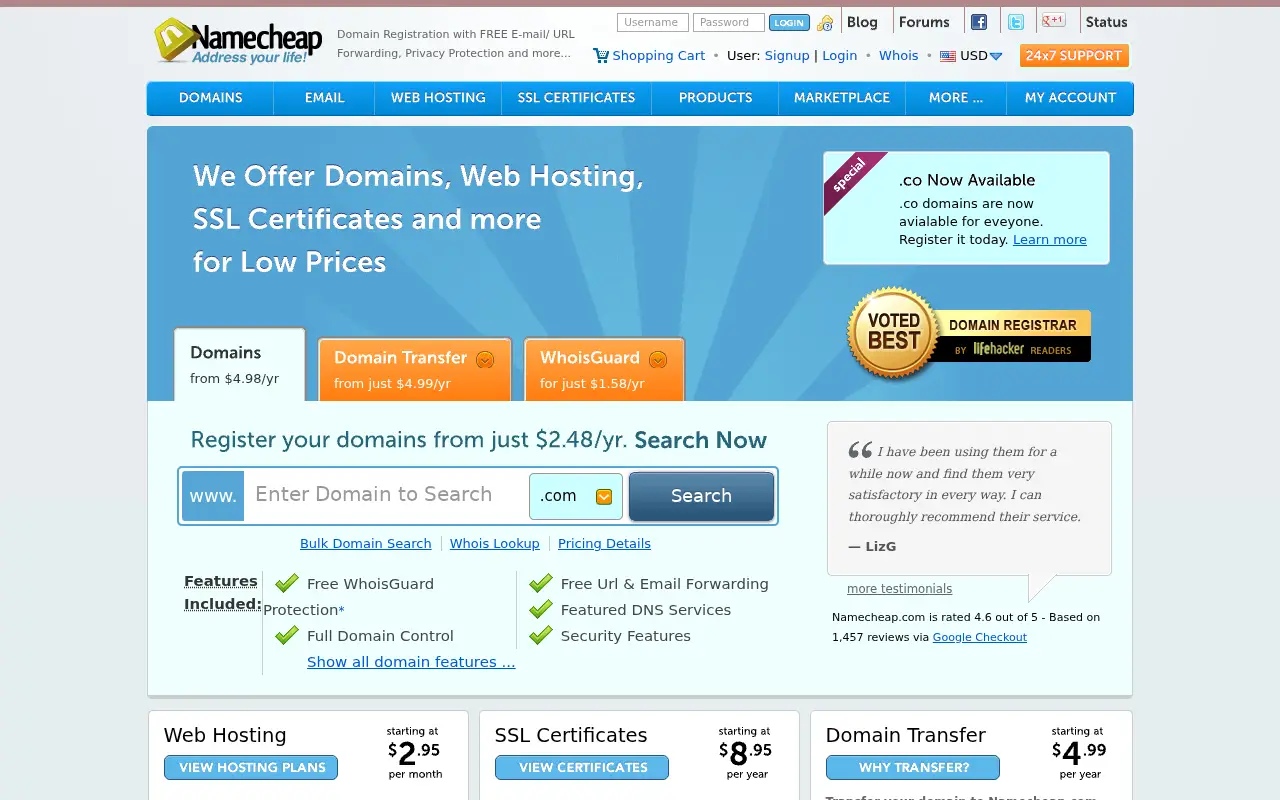 namecheap.com on June 30, 2012