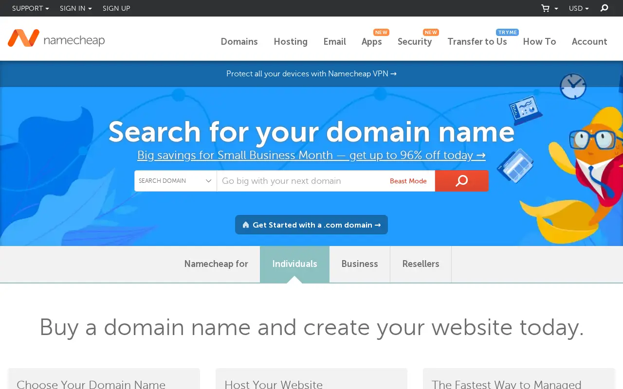 namecheap.com in 2020