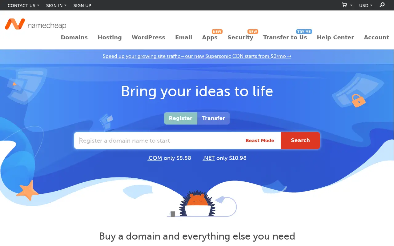 namecheap.com in 2021