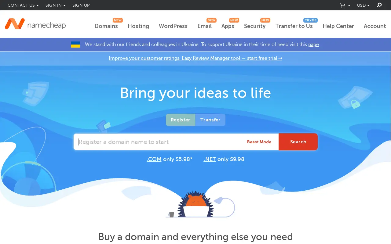 namecheap.com in 2022