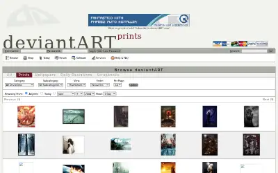 deviantprints.com in 2004