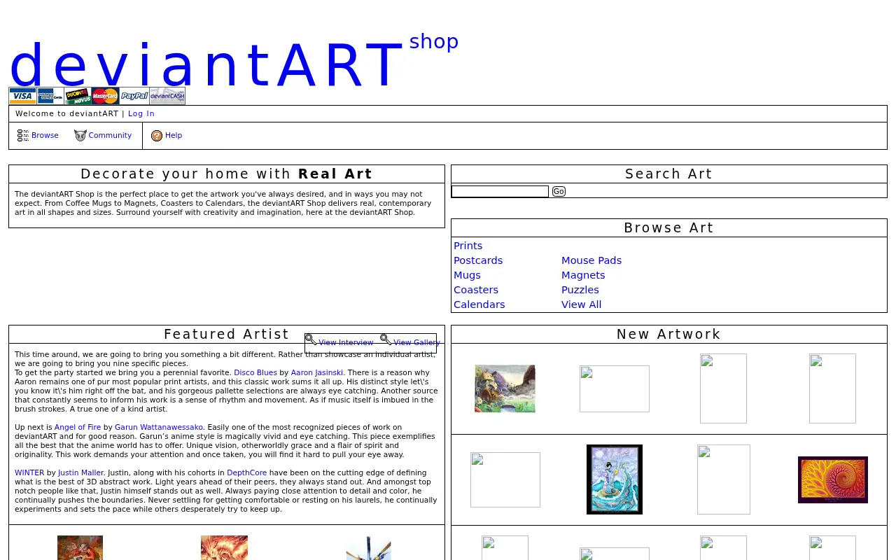 deviantprints.com in 2005