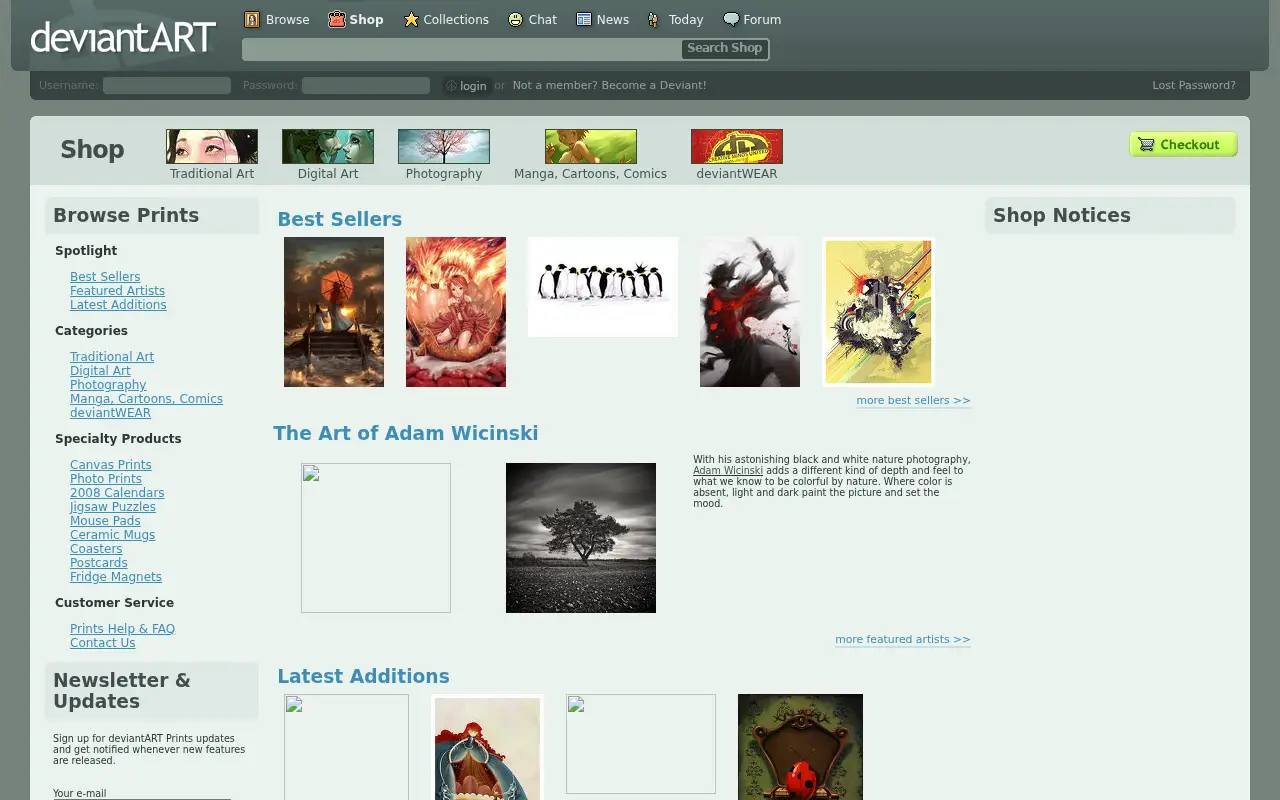 deviantprints.com in 2008