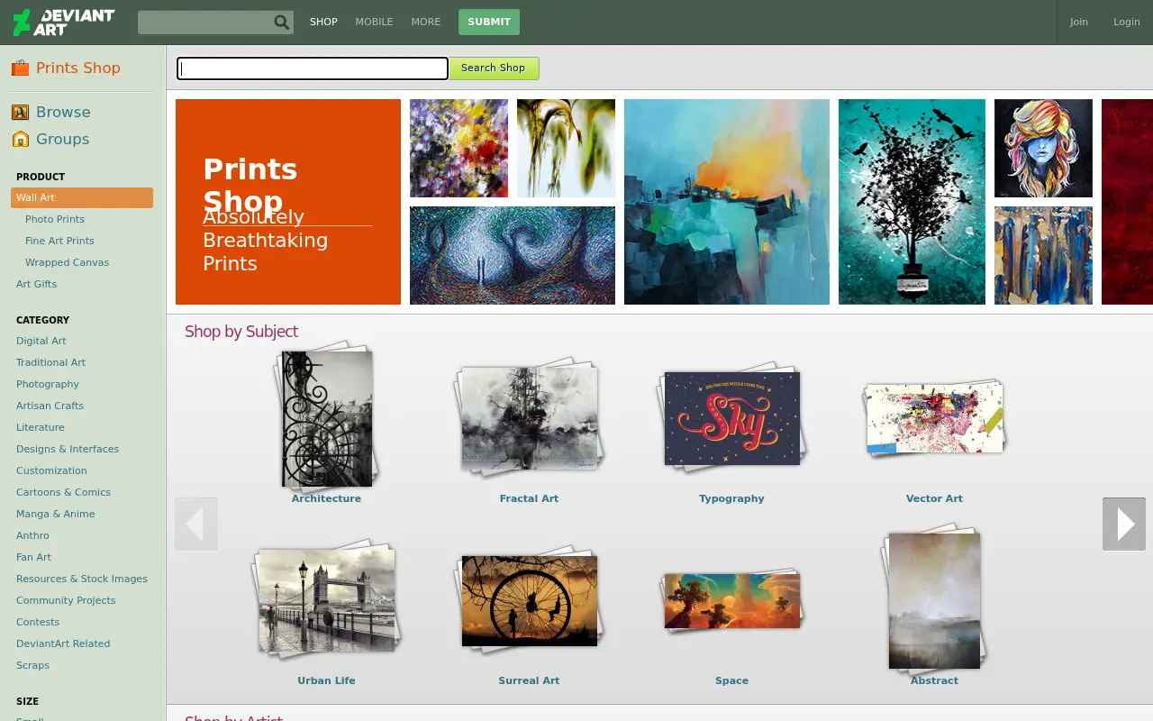 deviantprints.com in 2016