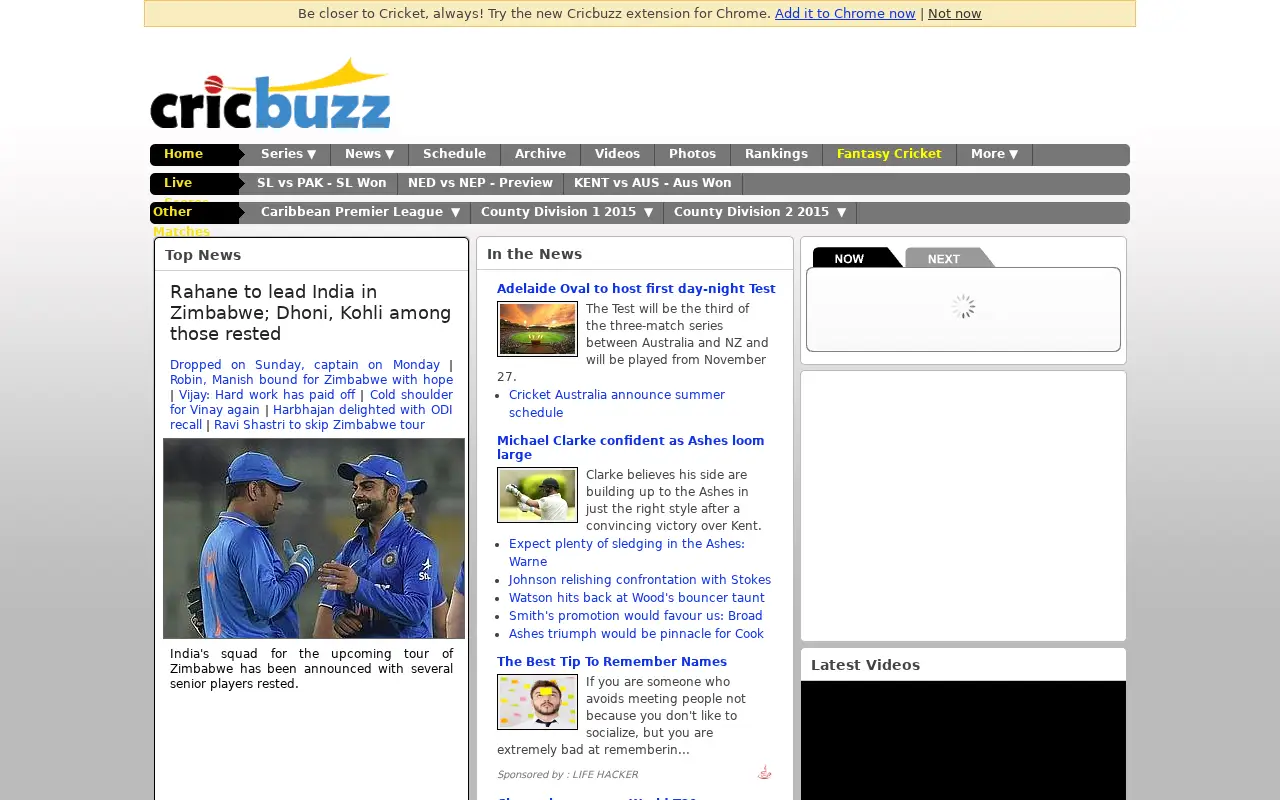 cricbuzz.com in 2015