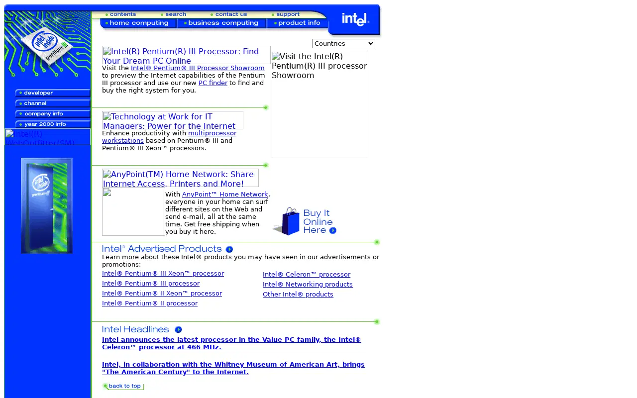 intel.com in 1999