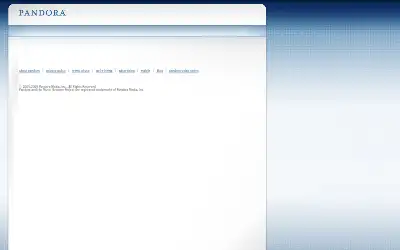 pandora.com in 2009