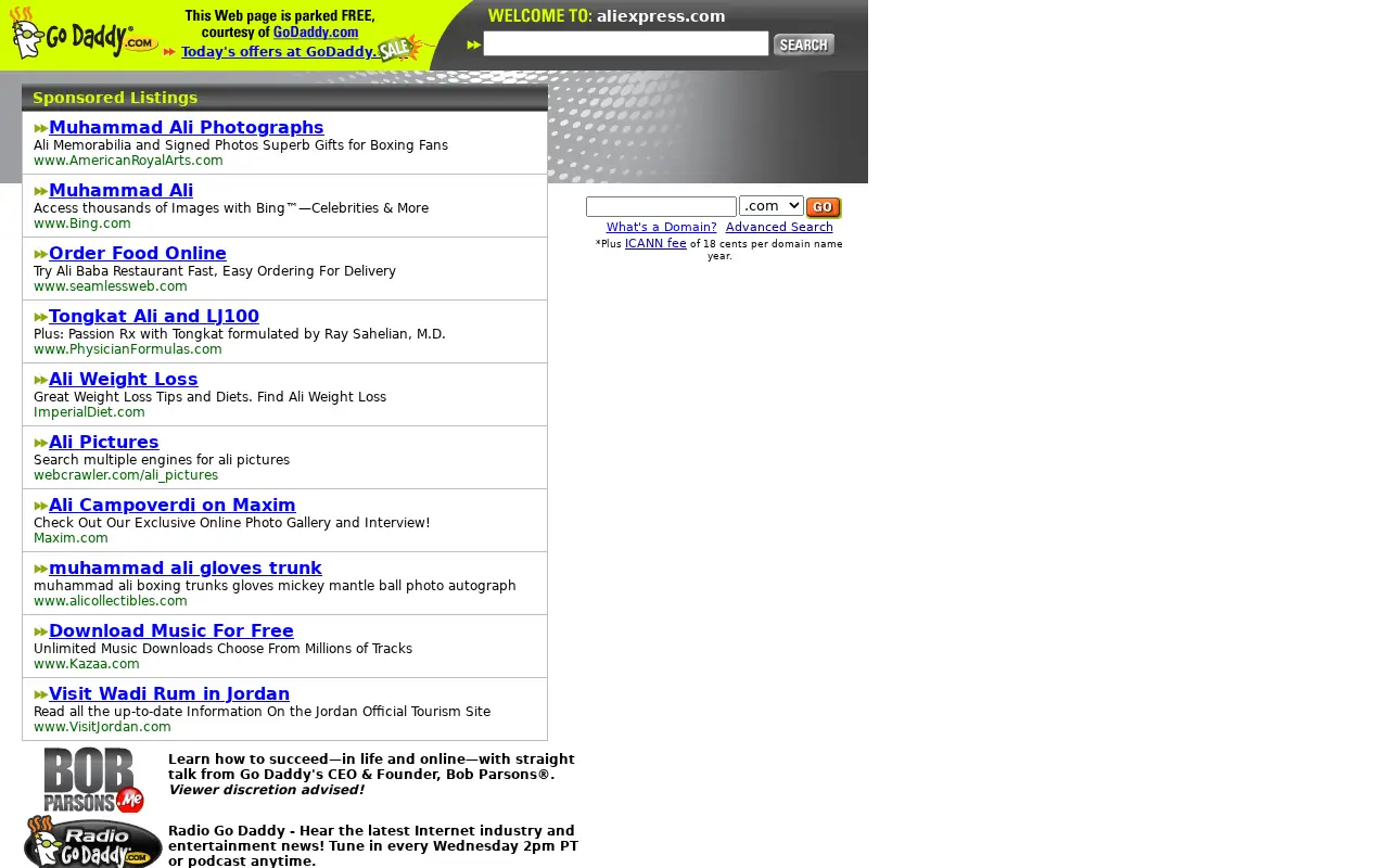 aliexpress.com in 2009