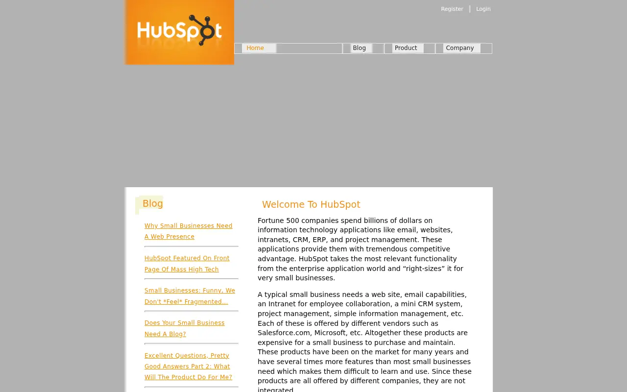hubspot.com in 2006