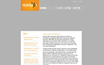 hubspot.com in 2006