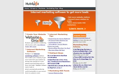 hubspot.com in 2007