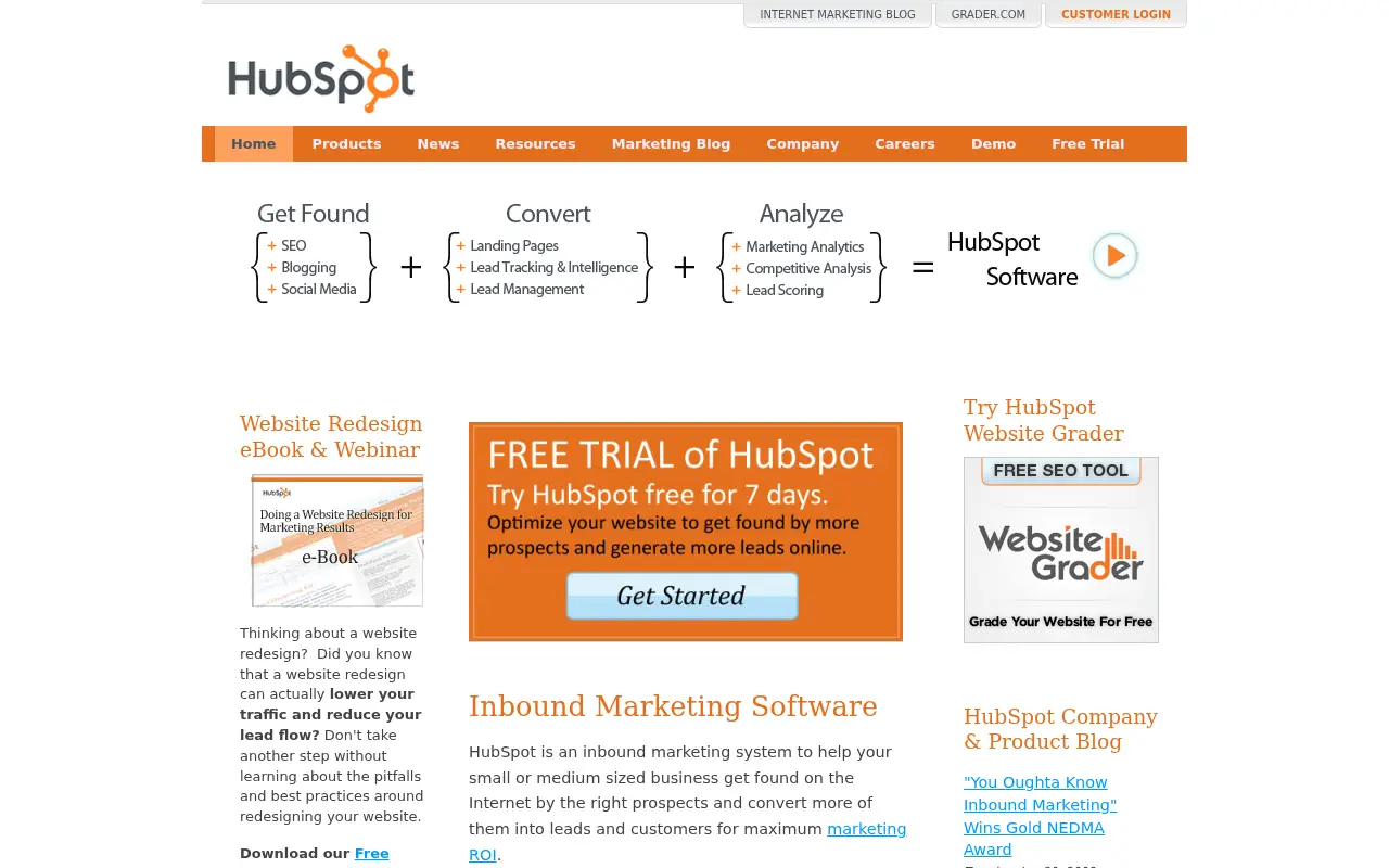 hubspot.com in 2009