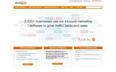 hubspot.com in 2010