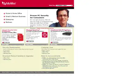 mcafee.com in 2005