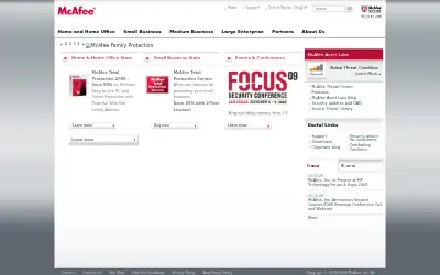 mcafee.com in 2009