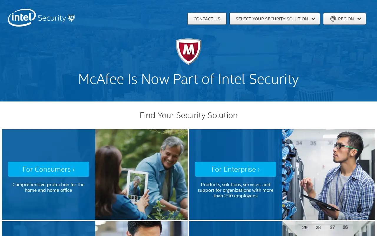 mcafee.com in 2016