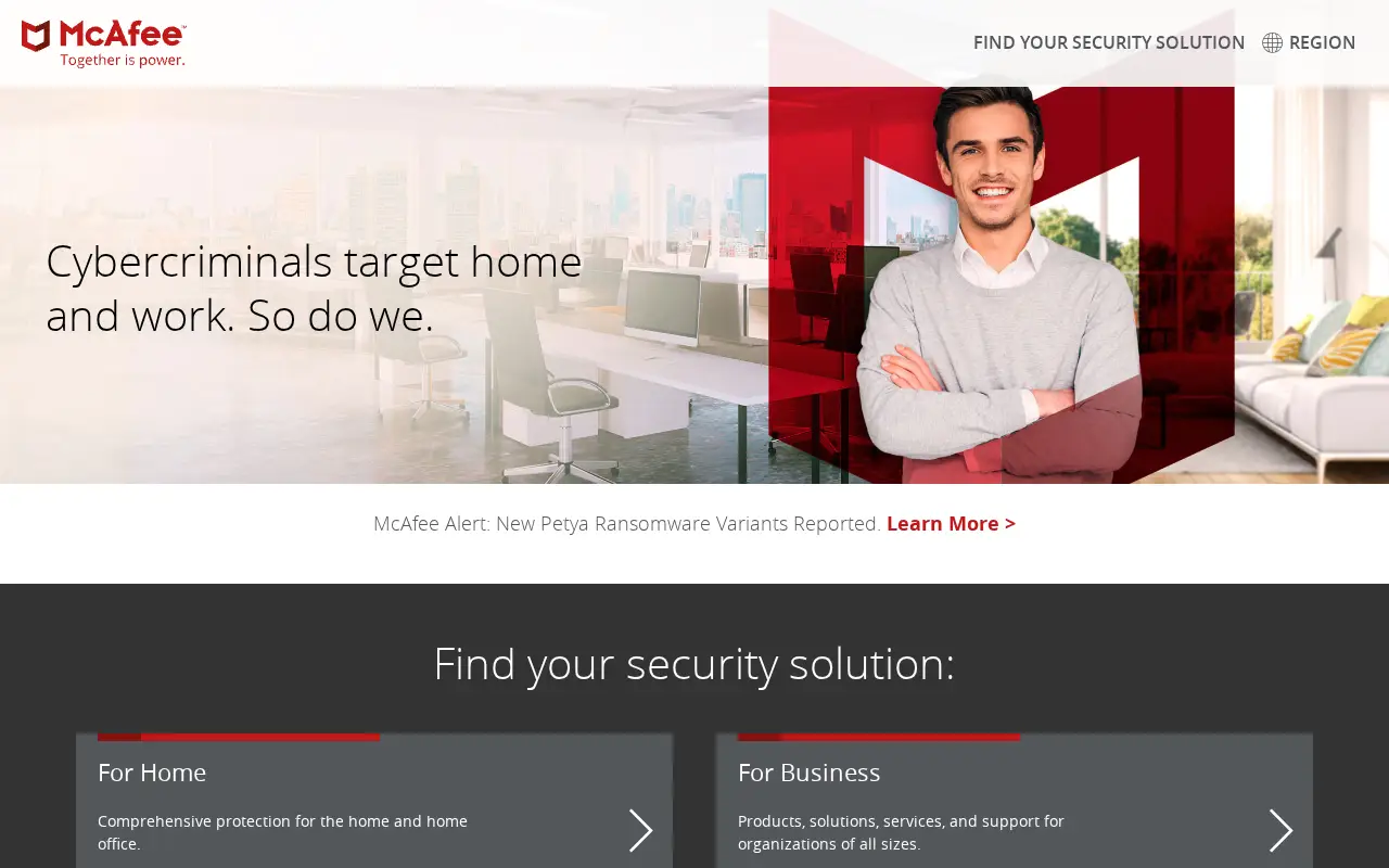 mcafee.com in 2017