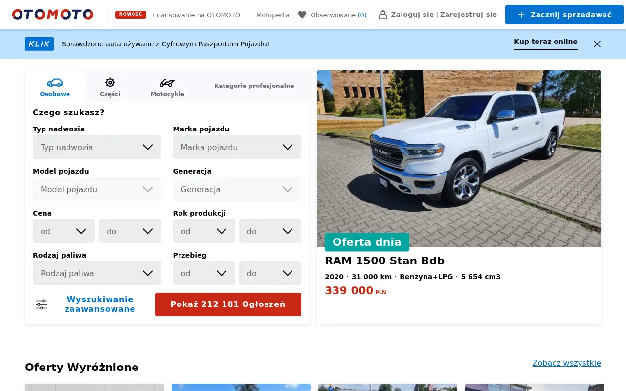 otomoto.pl in 2023