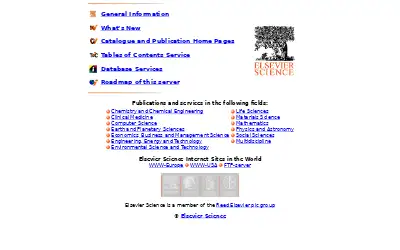 elsevier.com in 1997