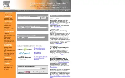 elsevier.com in 2003