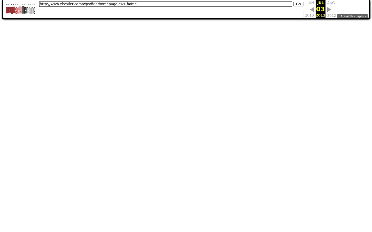 elsevier.com in 2011