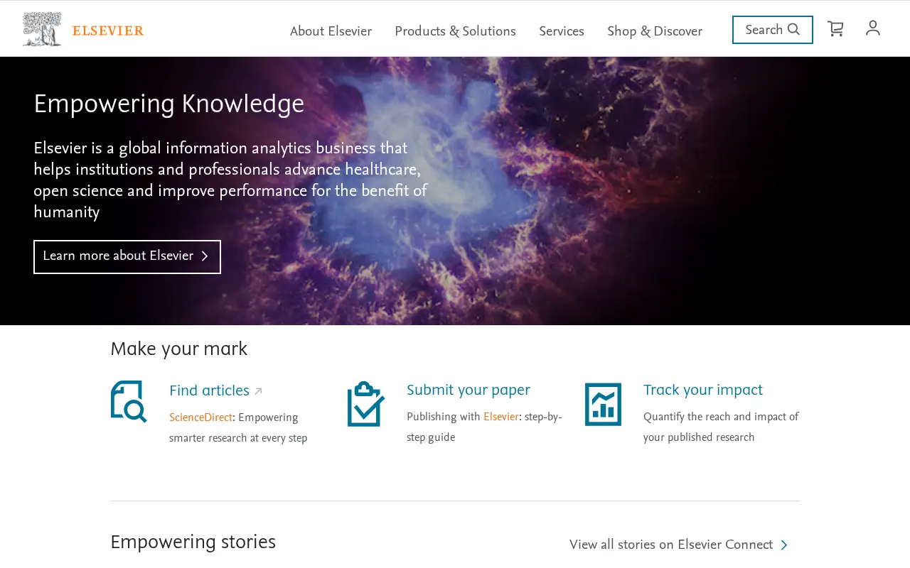 elsevier.com in 2019