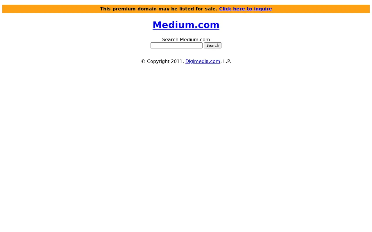 medium.com in 2011