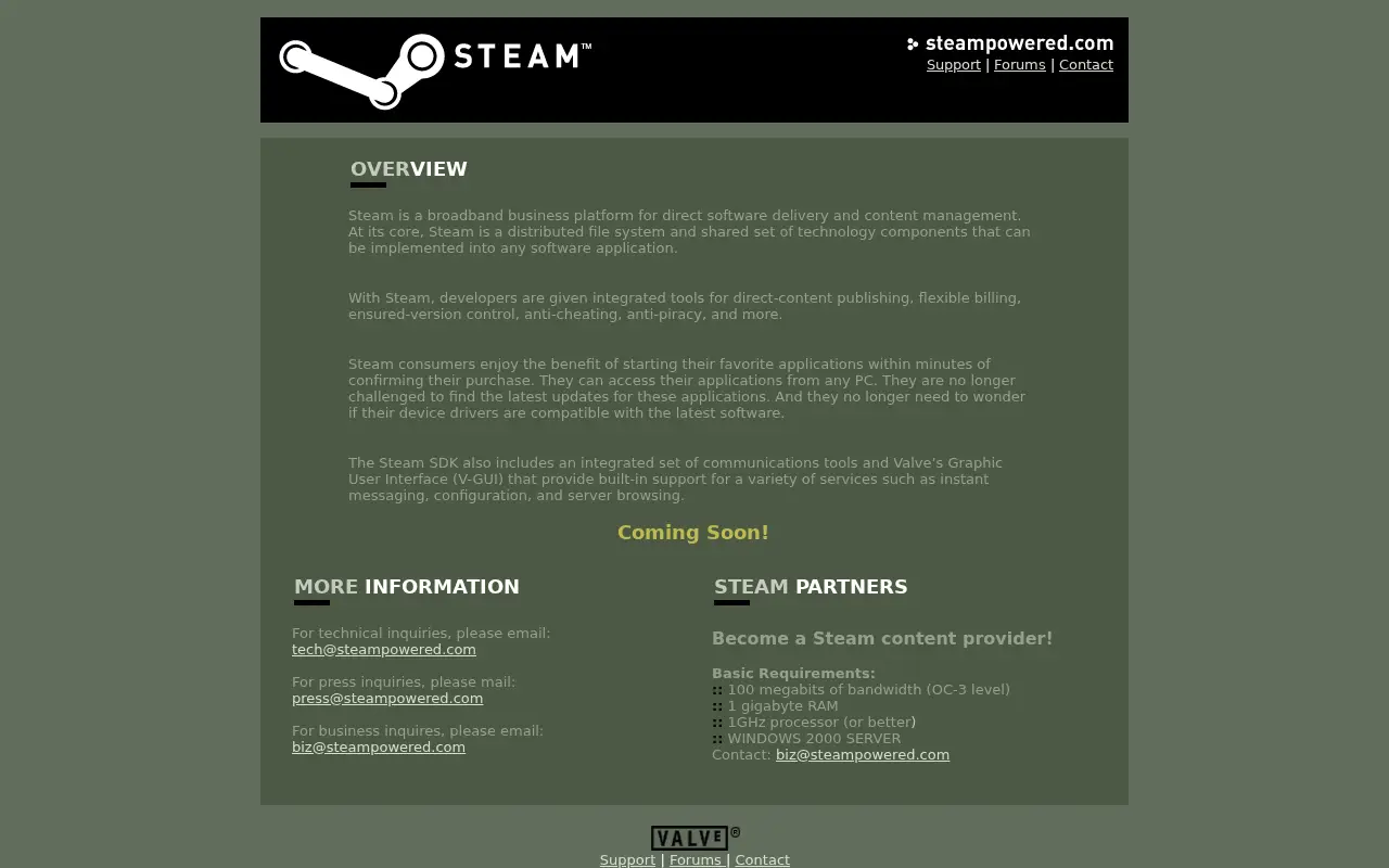 steampowered.com in 2003